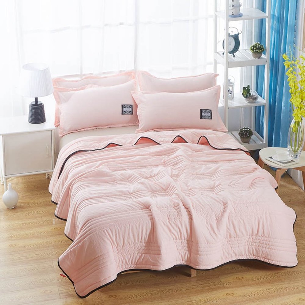 Cooling Blankets Pure Color Summer Quilt Plain Summer Cool Quilt Compressible Ai